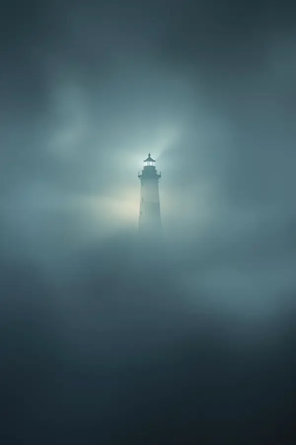 雾中灯塔