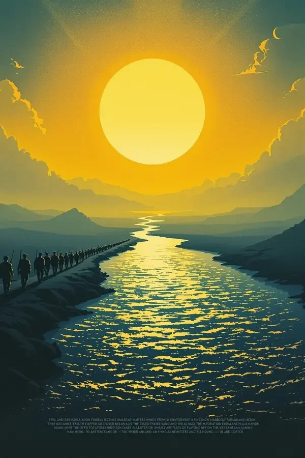 长河落日